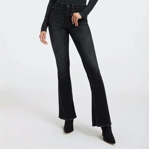 Good American Good Classic Cashmere Bootcut Jeans Black218 Size 15 NWT